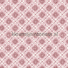 Bloemenruit roze papel de parede 3861 Bebs - Crianas Eco Wallpaper